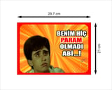 Küçük Emrah Retro Ahşap Poster