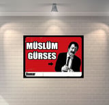 Müslüm Gürses Arabesk Retro Ahşap Poster