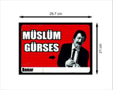 Müslüm Gürses Arabesk Retro Ahşap Poster