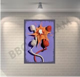Telefon Retro Ahşap Poster