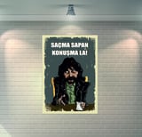 Behzat Ç. Retro Ahşap Poster