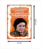 Cüneyt Arkın Retro Ahşap Poster