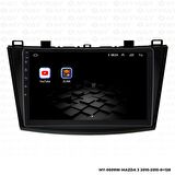 Araç Multimedya Mazda 3 Android 12 Carplay 4Gb Ram + 64Gb Hdd 2010-2015 Navigasyon Ekran MYW