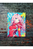Zero Two - Darling in the FranXX - Anime & Manga Posterleri, Özel Tasarım Kağıt Poster