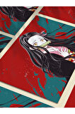 Nezuko - Demon Slayer - Anime & Manga Posterleri, Özel Tasarım Kağıt Poster