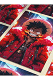 Monkey D. Luffy,One Piece Posterleri, Özel Tasarım Kağıt Poster, Duvar Sanatı