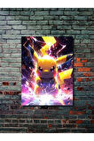 Pikachu - Pokemon - Anime & Manga Posterleri, Özel Tasarım Kağıt Poster