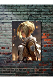 Annie Leonhart - Attack On Titan, Anime - Manga Serisi, Özel Tasarım Kağıt Poster, Duvar Sanatı