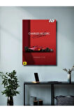 Charles Leclerc - Formula -1 - Eşsiz Tasarım Otomobil Posterleri, Özel Tasarım Kağıt Poster