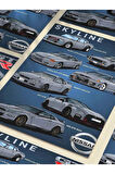 Nissan Skyline Series, Eşsiz Tasarım Otomobil Posterleri, Özel Tasarım Kağıt Poster