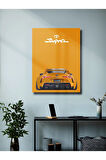 Toyota Supra, Eşsiz Tasarım Otomobil Posterleri, Özel Tasarım Kağıt Poster