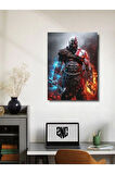 Kratos - God Of War - Gaming Posterleri, Özel Tasarım Kağıt Poster, Duvar Sanatı