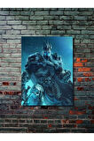 Lich King - Warcraft - Gaming Posterleri, Özel Tasarım Kağıt Poster, Duvar Sanatı