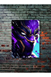 Black Panther - Marvel - Film & Dizi Posterleri, Özel Tasarım Kağıt Poster, Duvar Sanatı