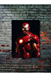 İronman - Marvel - Film & Dizi Posterleri, Özel Tasarım Kağıt Poster, Duvar Sanatı