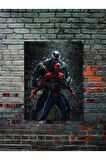 Spiderman vs Venom - Marvel - Film & Dizi Posterleri, Özel Tasarım Kağıt Poster, Duvar Sanatı