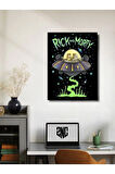 Spaceship - Rick And Morty - Film & Dizi Posterleri, Özel Tasarım Kağıt Poster, Duvar Sanatı