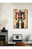 Optimus Prime - Transformers - Dizi, Film ve Karakter Özel Tasarım Poster Serisi, Eşsiz Tasarım,