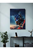 Optimus Prime - Transformers - Dizi, Film ve Karakter Özel Tasarım Poster Serisi, Eşsiz Tasarım,