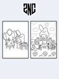 My Melody, Çocuklar İçin Eğlenceli Boyama Kitabı, (+20), (Tam Sayfa Resimli Boyama Kitabı)