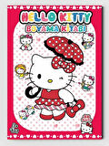 Hello Kitty, Çocuklar İçin Eğlenceli Boyama Kitabı, (+20), (Tam Sayfa Resimli Boyama Kitabı)