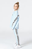 Black One Kız Çocuk Şerit Detaylı Salaş Sweat ve Tayt Spor Takım