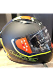 RAPİD 2 EXTRA MAT NEON SARI NAVY MAVİ KAPALI KASK