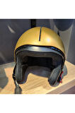 MAT GOLD ÇENESİZ KASK