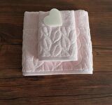 %100 PAMUKLU İKİLİ HAVLU SETİ (ŞEKER PEMBE)