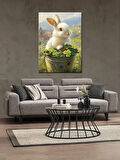 Bedeko Uğur Böceği Yonca ve Tavşan Ahşap Tablo