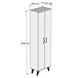 2 Kapılı 49cm Banyo Dolabı Çam - BDL0102