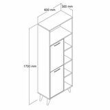 Suna İki Kapaklı 9 Raflı Banyo Dolabı Çam - BDL0402