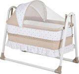 Meltem Lüks Sallanır Tenteli Portatif Sepet Beşik 5 Cm Sünger Yatak Hediyeli Bebek Beşiği