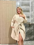 %100 PAMUKLU PİKE BORNOZ