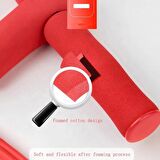 Body Trimmer 4 Lastikli Egzersiz Aleti El Ayak Direnç Yayı Lastiği Kırmızı
