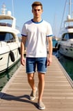 Erkek Şort Slim Fit Kot Normal Bel Destroylu Yıpratmalı Dar Paça Denim Kumaş Yazlık Kısa Boy