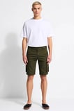 Erkek Şort Slim Fit Kargo Cepli Gabardin Dokuma Normal Bel Boru Paça Düz Kesim Yazlık Spor