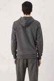 Erkek Kapüşonlu Standart Kol Ottoman Dokuma Regular Kalıp Sweatshirt Fonksiyonel Dayanıklı