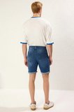 Erkek Şort Slim Fit Kot Normal Bel Destroylu Yıpratmalı Dar Paça Denim Kumaş Yazlık Kısa Boy