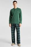 Erkek Bisiklet Yaka Standart Kol Regular Kalıp Örme Polar Pijama Takımı Şık