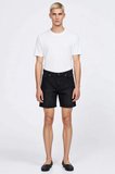 Erkek Şort Kot Bermuda Baggy Geniş Kesim Straight Kalıp Düz Desen Normal Bel Kısa Boy Rigid