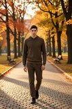 Erkek Kapüşonlu Standart Kol Ottoman Dokuma Regular Kalıp Sweatshirt Fonksiyonel Dayanıklı