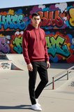 Erkek Kapüşonlu Standart Kol Regular Kalıp Slogan Desenli Sweatshirt Fonksiyonel Dayanıklı