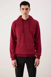 Erkek Kapüşonlu Standart Kol Regular Kalıp Slogan Desenli Sweatshirt Fonksiyonel Dayanıklı