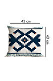 Modern Tasarım Çift Tarafı Baskılı 43x43 Dekoratif 4'lü Koltuk Yastık Kılıfı Kırlent Kılıfı Seti 