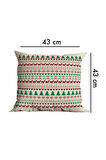 Modern Tasarım Çift Tarafı Baskılı 43x43 Dekoratif 4'lü Koltuk Yastık Kılıfı Kırlent Kılıfı Seti 