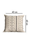Modern Tasarım Çift Tarafı Baskılı 43x43 Dekoratif 4'lü Koltuk Yastık Kılıfı Kırlent Kılıfı Seti 