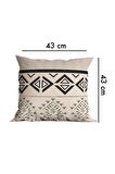 Modern Tasarım Çift Tarafı Baskılı 43x43 Dekoratif 4'lü Koltuk Yastık Kılıfı Kırlent Kılıfı Seti