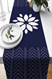 Modern Tasarım Çift Tarafı Baskılı 4'lü Yastık Kılıfı Kırlent Kılıfı Ve Amerikan Servis Runner Set