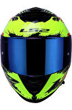 Storm 2 Drop Full Face  Motosiklet Kaskı Mavi Camlı
